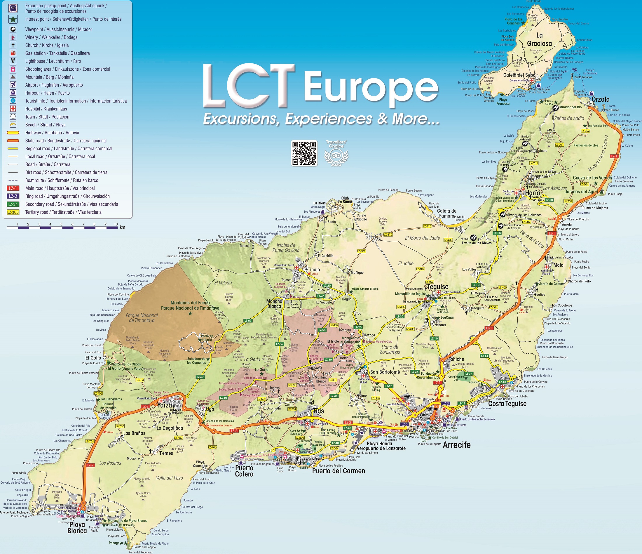Map Of Lanzarote